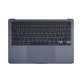 Zgornji okvir tipkovnice za MacBook Air 13", A3113 (2024), US tipkovnico in baterijo, Midnight, 661-40230, Genuine Apple
