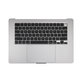 Zgornji okvir tipkovnice za MacBook Air 15", A3114 (2024), US tipkovnico in baterijo, Space Gray, 661-40266, Genuine Apple