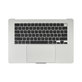 Zgornji okvir tipkovnice za MacBook Air 15", A3114 (2024), US tipkovnico in baterijo, Silver, 661-40267, Genuine Apple