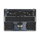 Zgornji okvir tipkovnice za MacBook Air 15", A3114 (2024), US tipkovnico in baterijo, Midnight, 661-40269, Genuine Apple