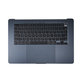Zgornji okvir tipkovnice za MacBook Air 15", A3114 (2024), US tipkovnico in baterijo, Midnight, 661-40269, Genuine Apple