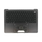 Zgornji okvir tipkovnice za MacBook Pro 14", A3185 (2024), US tipkovnico in baterijo, Space Black, 661-50210, Genuine Apple