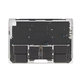 Zgornji okvir tipkovnice za MacBook Pro 14", A3185 (2024), US tipkovnico in baterijo, Silver, 661-50211, Genuine Apple