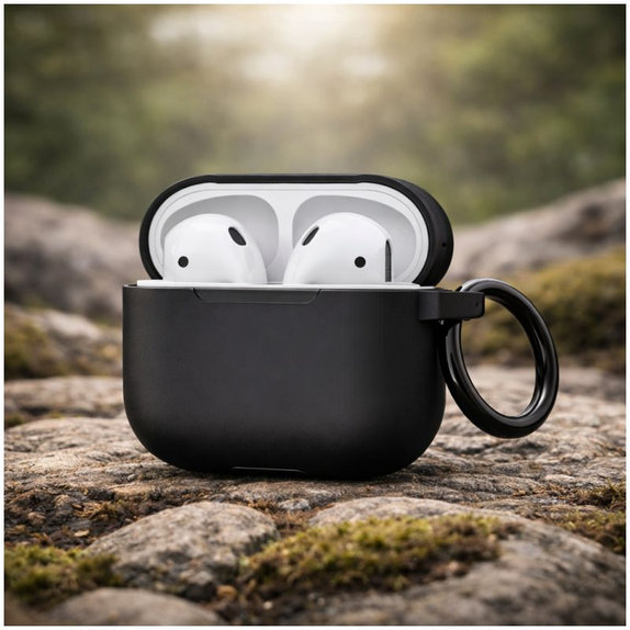 Silikonski ovitek za AirPods Pro 2, črn