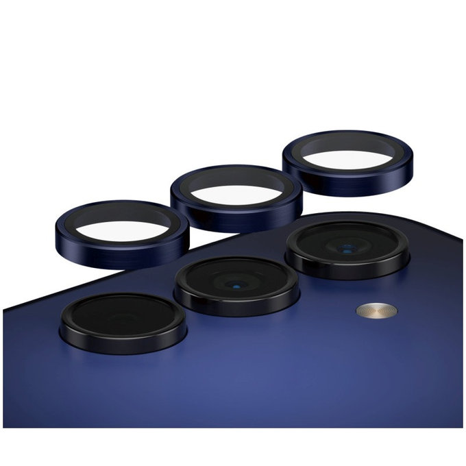 Zaščita objektiva kamere Hoops za Samsung A15/A15 5G, Modra/Črna, PanzerGlass