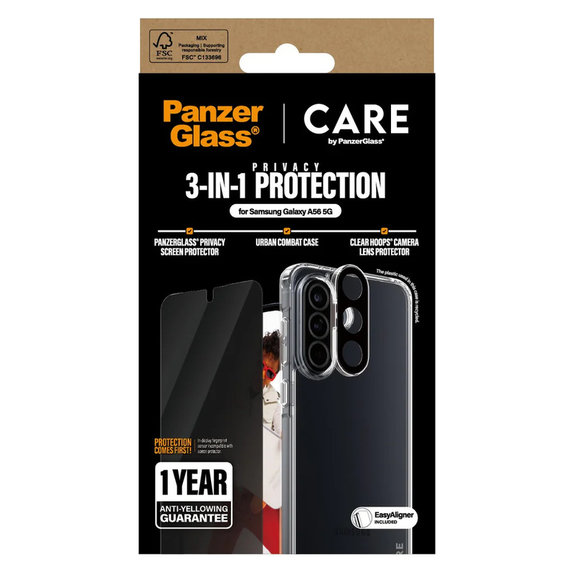 Bundle 3v1 Privacy za Samsung Galaxy A56 5G, PanzerGlass