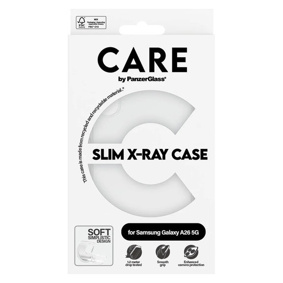 Ovitek X-Ray za Samsung Galaxy A26 5G, Prozorna, PanzerGlass