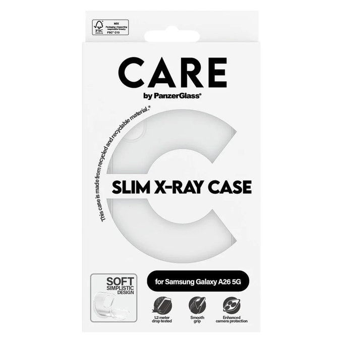 Ovitek X-Ray za Samsung Galaxy A26 5G, Prozorna, PanzerGlass