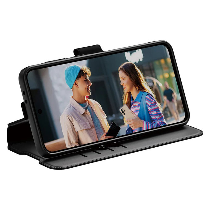 Ovitek Wallet Kickstand za Samsung Galaxy A56 5G, Črna, PanzerGlass