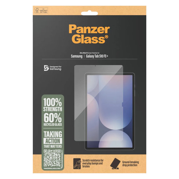 Kaljeno steklo UWF za Samsung Galaxy Tab S10 FE+, Prozorna, PanzerGlass