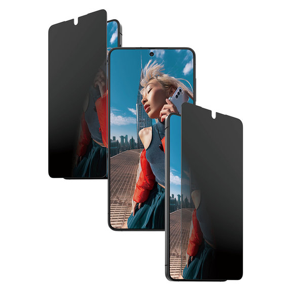 Kaljeno steklo UWF 2-Way Privacy z aplikatorjem za Samsung Galaxy S26+, Prozorna, PanzerGlass