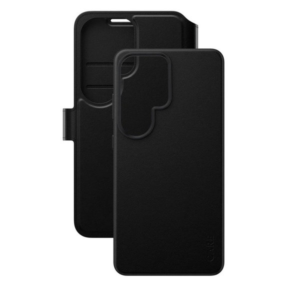Ovitek Wallet Tango Two-In-One z QI za Samsung S26 Ultra, črna, CARE