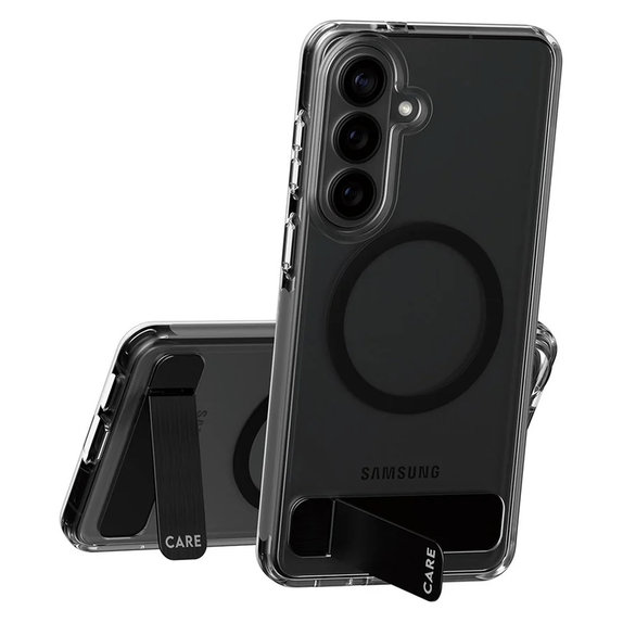 Ovitek Kickstand s črnim QI za Samsung Galaxy S26+, Črna, PanzerGlass