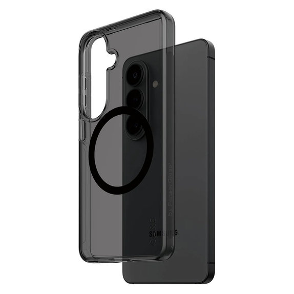 Ovitek Smokey s črnim QI za Samsung Galaxy S26, Črna, PanzerGlass