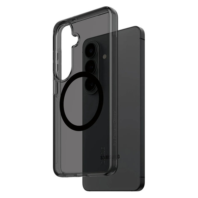Ovitek Smokey s črnim QI za Samsung Galaxy S26, Črna, PanzerGlass