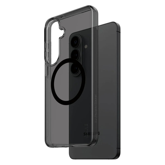 Ovitek Smokey s črnim QI za Samsung Galaxy S26+, Črna, PanzerGlass