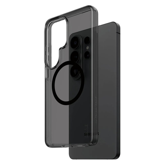 Ovitek Smokey s črnim QI za Samsung Galaxy S26 Ultra, Črna, PanzerGlass
