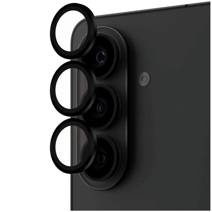 Zaščita objektiva Hoops za Samsung S26/S26+, Črna, PanzerGlass