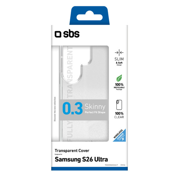 SBS - Etui Skinny za Samsung Galaxy S26 Ultra, prozoren