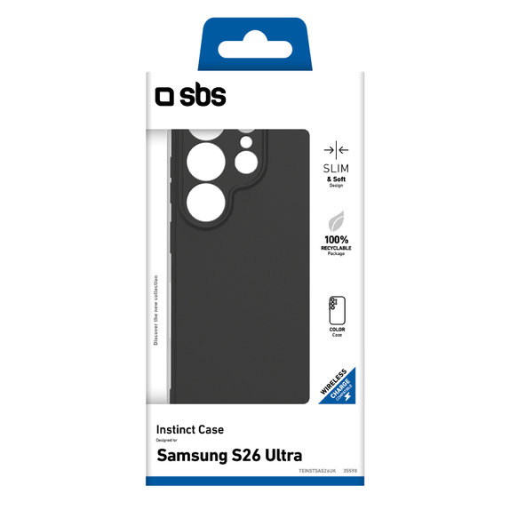 SBS - Ovitek Instinct za Samsung Galaxy S26 Ultra, črna