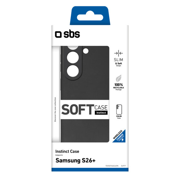 SBS - Ovitek Instinct za Samsung Galaxy S26+, črna