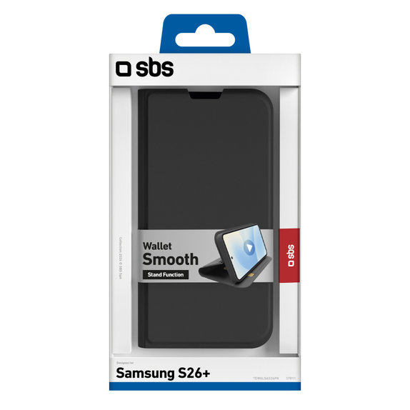 SBS - Etui Book Wallet Smooth za Samsung Galaxy S26+, črna