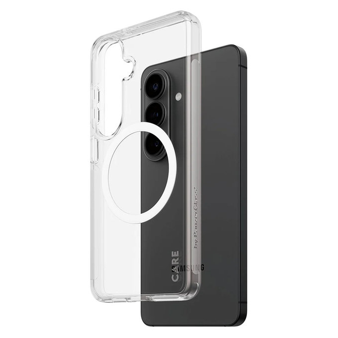 Ovitek Urban Explorer z belim QI za Samsung Galaxy S26, Prozorna, PanzerGlass