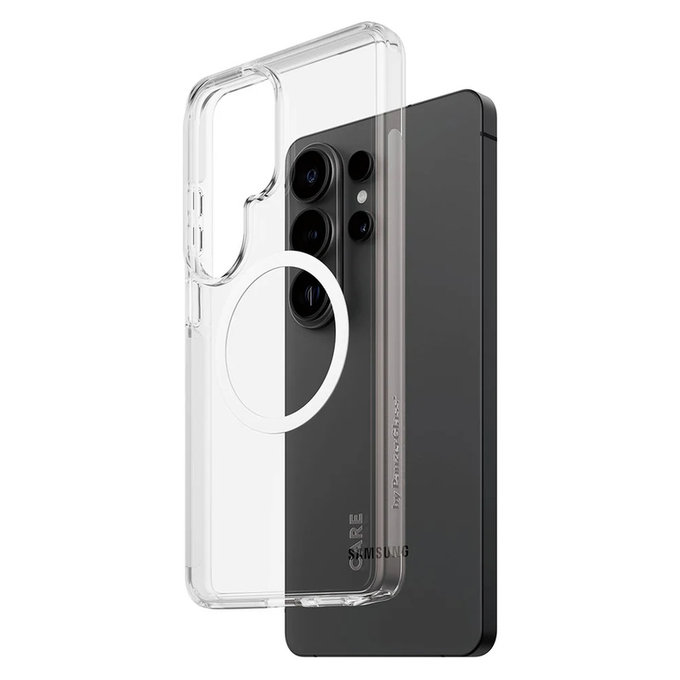 Ovitek Urban Explorer z belim QI za Samsung Galaxy S26 Ultra, Prozorna, PanzerGlass