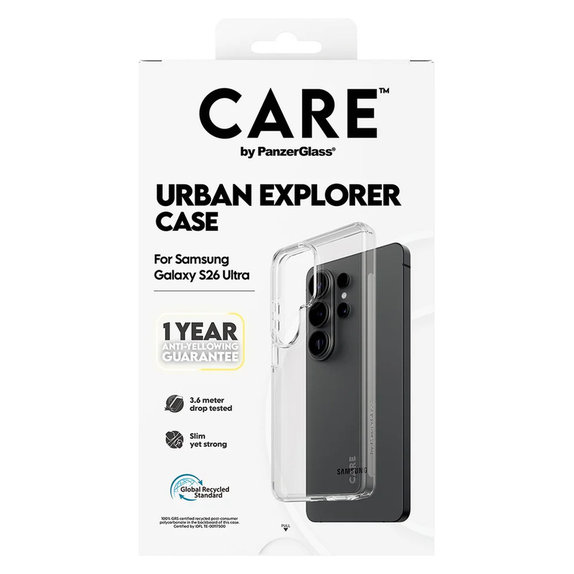Ovitek Urban Explorer za Samsung Galaxy S26 Ultra, Transaparentná, PanzerGlass
