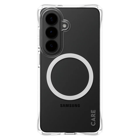 Ovitek Samba z belim QI za Samsung Galaxy S26, Prozorna, PanzerGlass