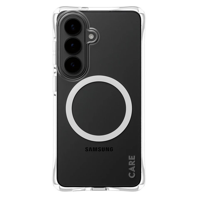 Ovitek Samba z belim QI za Samsung Galaxy S26, Prozorna, PanzerGlass