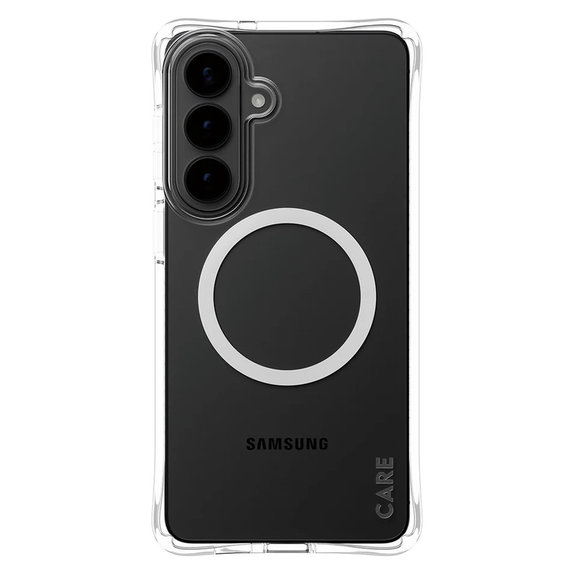 Ovitek Samba z belim QI za Samsung Galaxy S26+, Prozorna, PanzerGlass