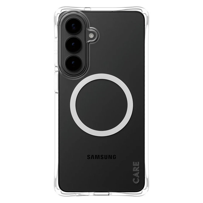 Ovitek Samba z belim QI za Samsung Galaxy S26+, Prozorna, PanzerGlass
