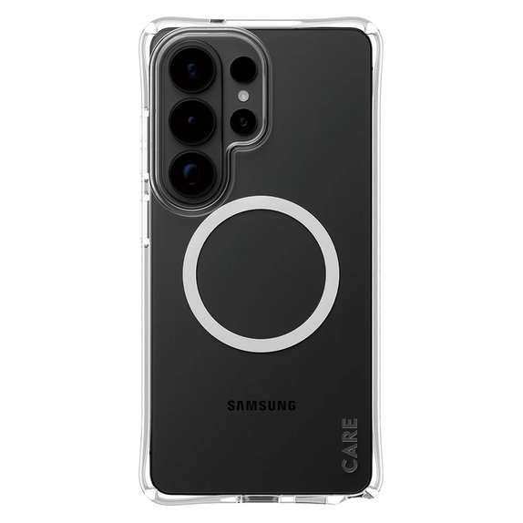 Ovitek Samba z belim QI za Samsung Galaxy S26 Ultra, Prozorna, PanzerGlass