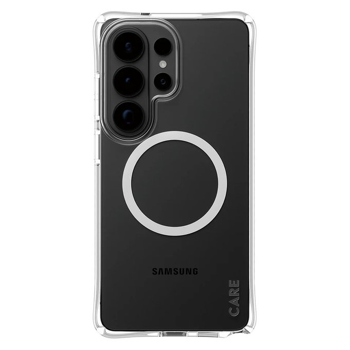 Ovitek Samba z belim QI za Samsung Galaxy S26 Ultra, Prozorna, PanzerGlass