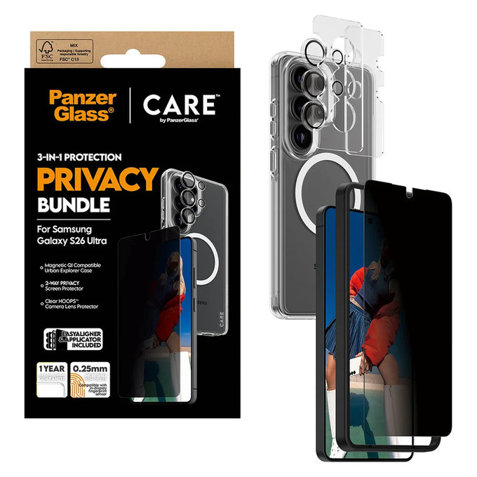 Bundle Privacy 3v1 za Samsung Galaxy S26 Ultra, PanzerGlass
