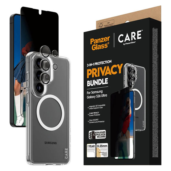 Bundle Privacy 3v1 za Samsung Galaxy S26 Ultra, PanzerGlass