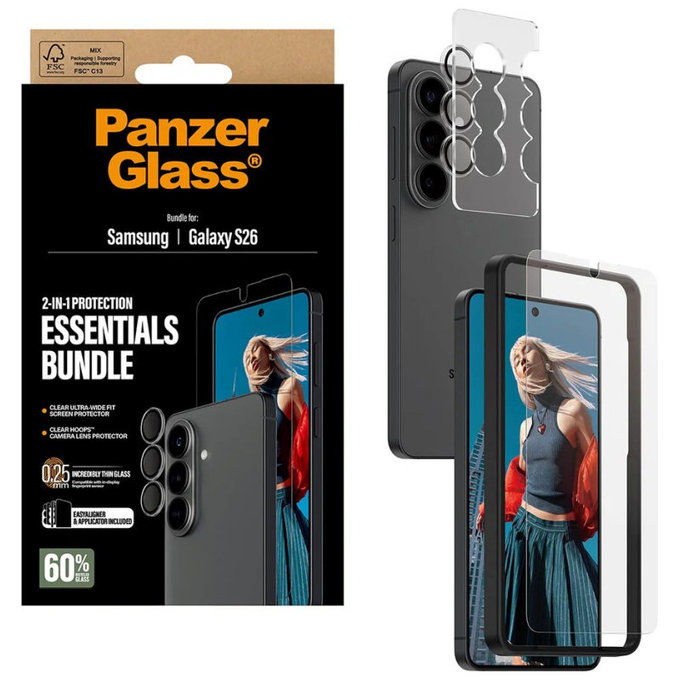 Bundle Essentials 2v1 za Samsung S26, PanzerGlass