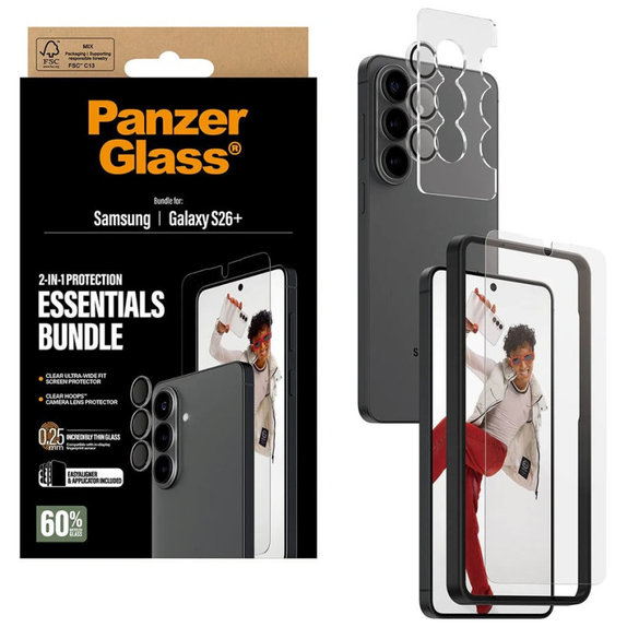 Bundle Essentials 2v1 za Samsung S26+, PanzerGlass
