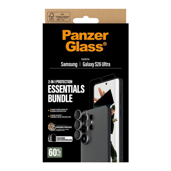 Bundle Essentials 2v1 za Samsung S26 Ultra, PanzerGlass
