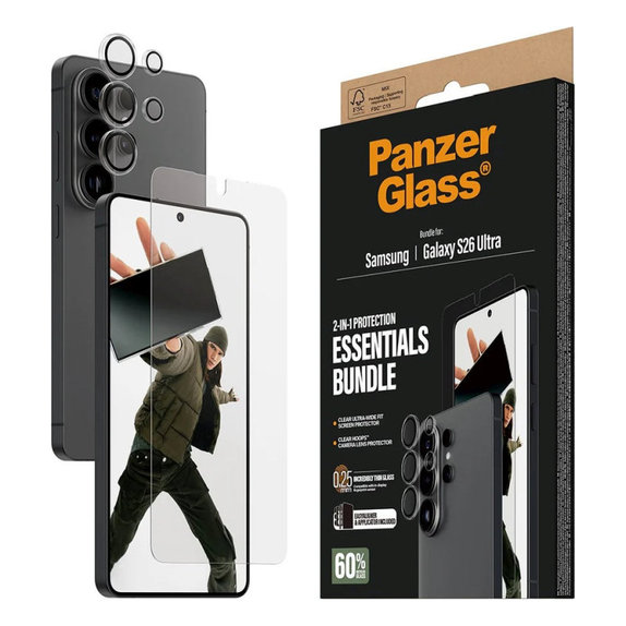 Bundle Essentials 2v1 za Samsung S26 Ultra, PanzerGlass