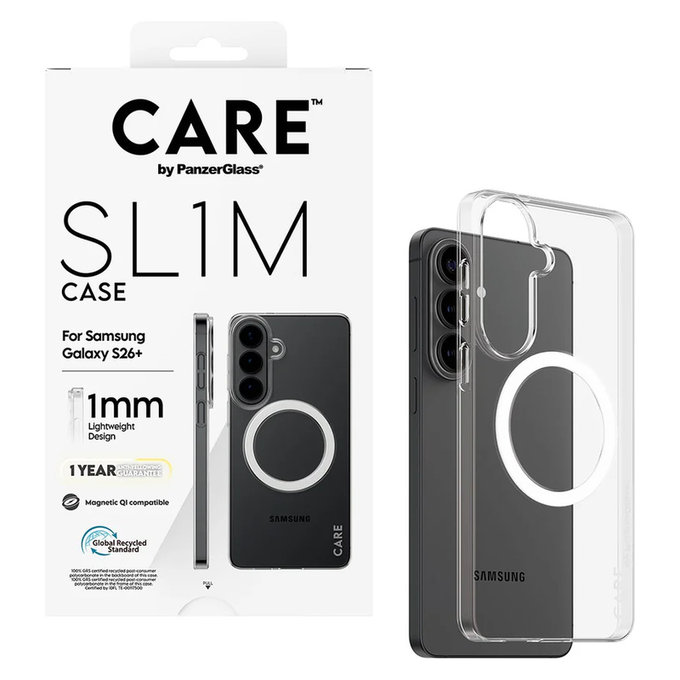 Ovitek SL1M za Samsung Galaxy S26+, Prozorna, PanzerGlass