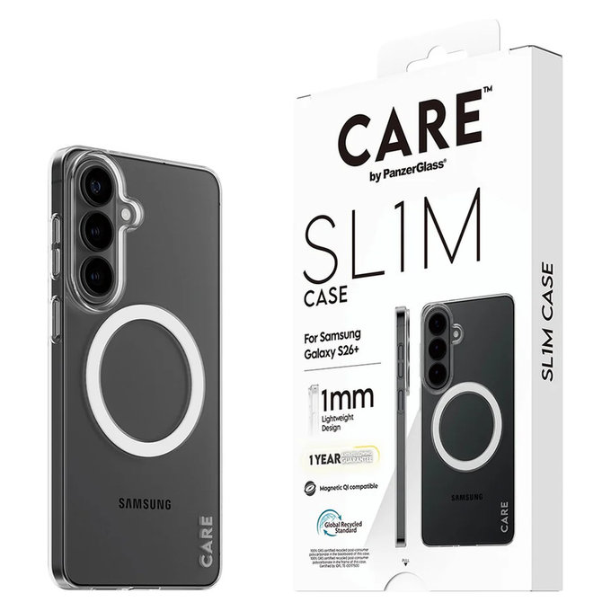 Ovitek SL1M za Samsung Galaxy S26+, Prozorna, PanzerGlass