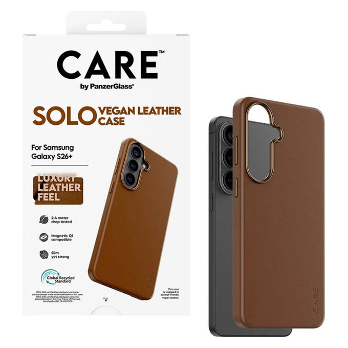 Ovitek Solo za Samsung S26+, rjava, CARE