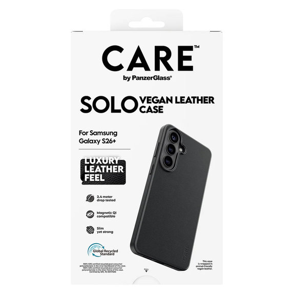 Ovitek Solo za Samsung Galaxy S26+, Črna, PanzerGlass