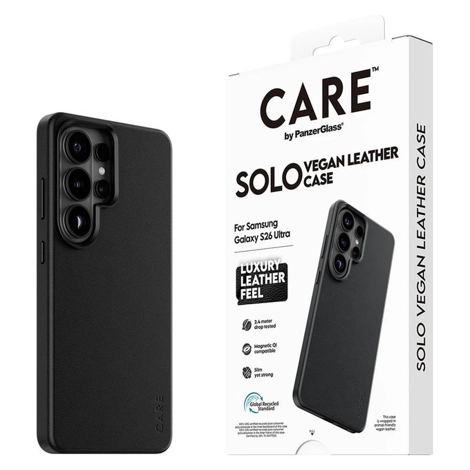 Ovitek Solo za Samsung Galaxy S26 Ultra, Črna, PanzerGlass