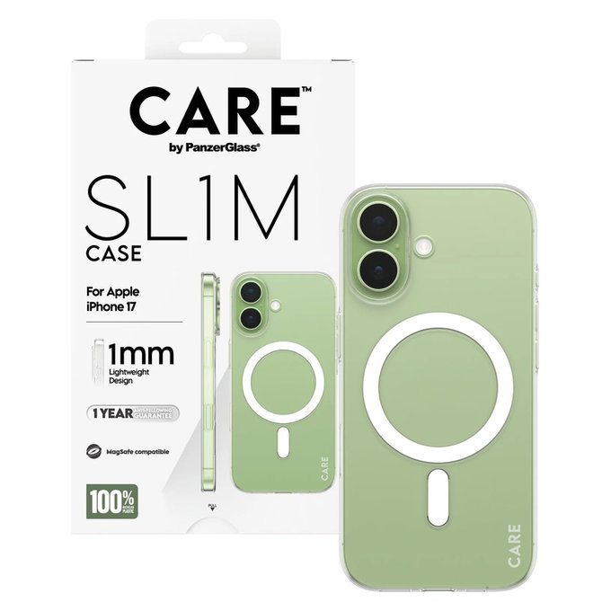 Ovitek SL1M za iPhone 17, Prozorna, PanzerGlass