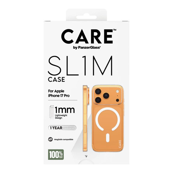 Ovitek SL1M za iPhone 17 Pro, transparent, CARE