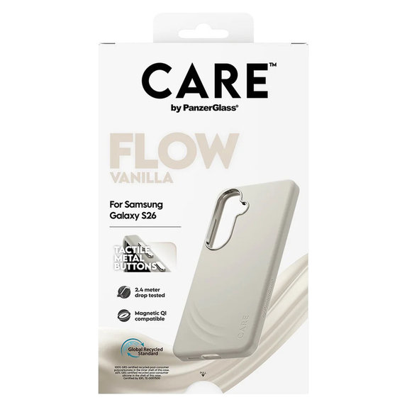 Ovitek FLOW s QI za Samsung Galaxy S26, Vanilla, PanzerGlass