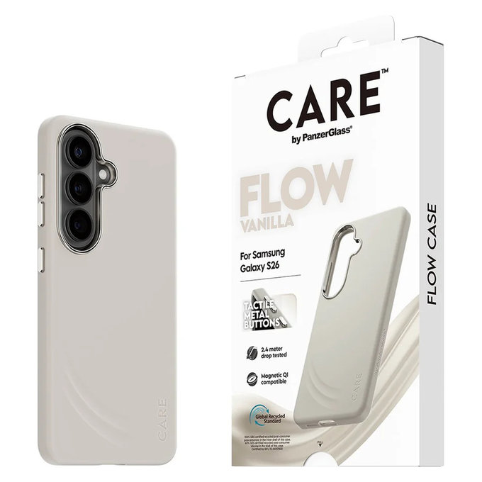 Ovitek FLOW s QI za Samsung Galaxy S26, Vanilla, PanzerGlass